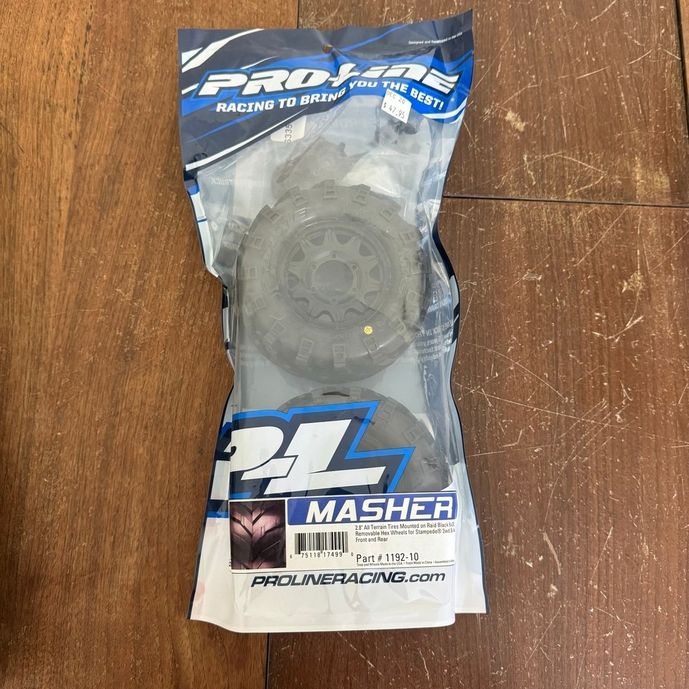 Pro-Line Racing‎ 1192-10 Masher 2.8" All Terrain Tires Mounted (Pack of 2) NEW